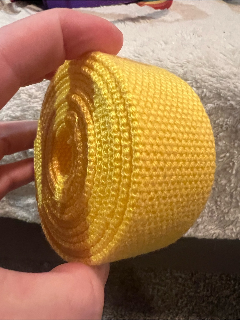 Yellow Woven Craft Strap